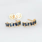 Blue Sapphire Gala Earrings in 18K Yellow Gold