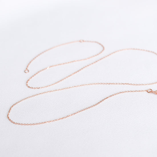 14K Solid Rose Gold Chain