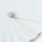 Crown Lavender Jade Pendant in 9K Yellow Gold - Blue Sapphire