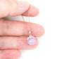 Crown Lavender Jade Pendant in 9K Rose Gold - Pink Sapphire