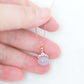 Crown Lavender Jade Pendant in 9K Rose Gold - Pink Sapphire