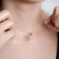 Crown Lavender Jade Pendant in 9K Rose Gold - Spinel