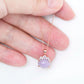 Crown Lavender Jade Pendant in 9K Rose Gold - Lilac Sapphire