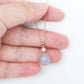 Solitaire Lavender Jade Pendant in 9K Rose Gold