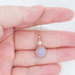 Solitaire Lavender Jade Pendant in 9K Rose Gold