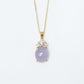 Zenith Lavender Jade Pendant in 9K Yellow Gold