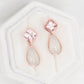 Morganite and Detachable Snow Jade Earrings - 1525JER