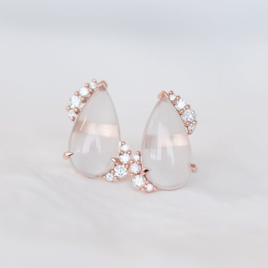 Snow Jade Icing Earrings - 1526JER