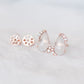 Snow Jade Icing Earrings - 1526JER