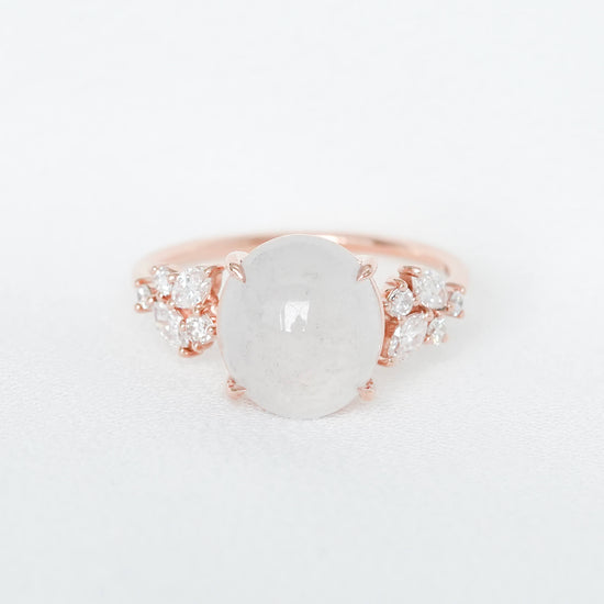 Snow Jade Vine Ring - 1528JRR