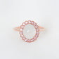 Snow Jade Elegance Halo Ring - 1530JRR