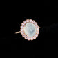 Snow Jade Elegance Halo Ring - 1530JRR