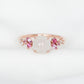 Snow Jade Pink Bouquet Ring - 1533JRR