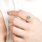 Green Jade Stardust Ring - 1534JRY