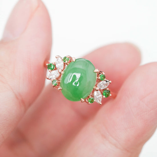 Green Jade Magnifique Ring - 1535JRR