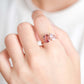 Tourmaline and Morganite Toi Et Moi Ring - 1537TMR