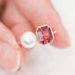 Tourmaline and Akoya Pearl Toi Et Moi Ring - 1538TPR