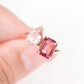 Tourmaline and Morganite Curved Toi Et Moi Ring - 1540TMR