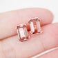 Tourmaline Corset Bezel Ear Studs - 1543TER