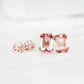 Tourmaline Corset Bezel Ear Studs - 1543TER