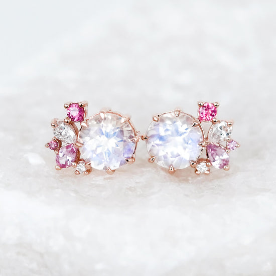 Floret Moonstone Earrings - 1545MER