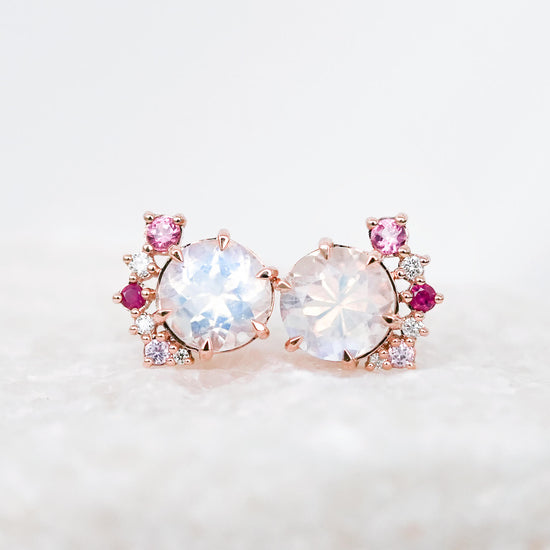 Arc Moonstone Earrings - 1546MER