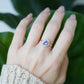 Tanzanite Elegance Halo Ring - 14K Rose Gold 1546TRR