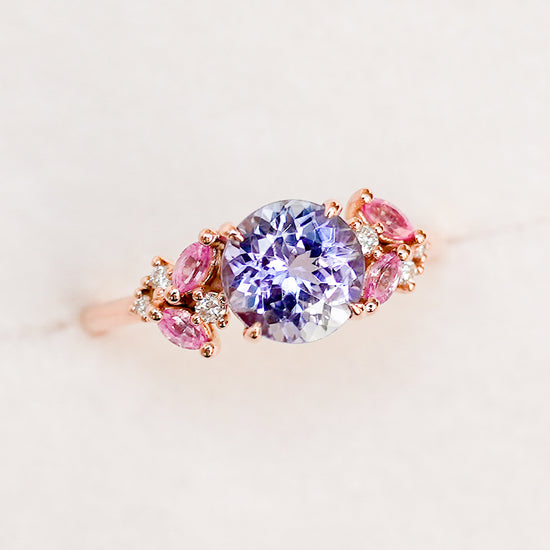 Tanzanite Vine Ring - 14K Rose Gold 1547TRR