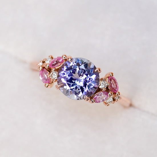 Tanzanite Vine Ring - 14K Rose Gold 1547TRR