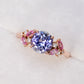 Tanzanite Vine Ring - 14K Rose Gold 1547TRR