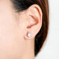 Peak Halo Moonstone Earrings - 1548MER