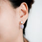 Moonstone and Lavender Jade Drip Earrings - 1550MER