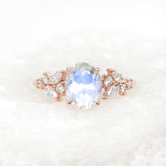 Moonstone Vine Ring Band - 1550MRR