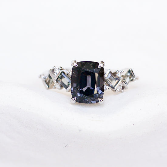 Grey Spinel Lumina Ring - 14K White Gold 1550SRW