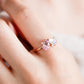 Morganite and Moonstone Twinspark Ring - 1553MRR