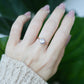 Tanzanite Icing Ring - 14K Rose Gold 1553TRR