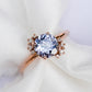 Tanzanite Icing Ring - 14K Rose Gold 1553TRR