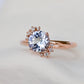 Tanzanite Icing Ring - 14K Rose Gold 1553TRR