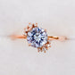 Tanzanite Icing Ring - 14K Rose Gold 1553TRR