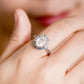 Moonstone Aurora Halo Ring - 1554MRR