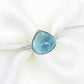 Aquamarine Radiant Ring - 1556ARW
