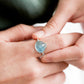 Aquamarine Radiant Ring - 1556ARW