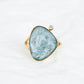 Aquamarine Moon Ring - 1558ARY