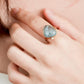 Aquamarine Moon Ring - 1558ARY