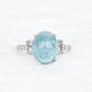 Aquamarine Anchor Ring - 1564ARW
