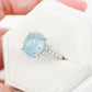 Aquamarine Anchor Ring - 1564ARW