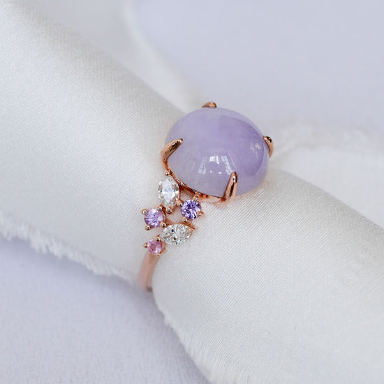 Lavender Jade Vine Ring - 1566LRR