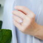 Lavender Jade Stardust Ring - 1567LRR