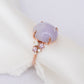Lavender Jade Stardust Ring - 1567LRR