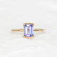 Tanzanite Corset Bezel Ring - 14K Yellow Gold 1568Y